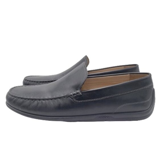 ECCO Men's Classic Moc 2.0 Slip on Driving Style Loafer Leather Black Size 11 - Picture 4 of 6